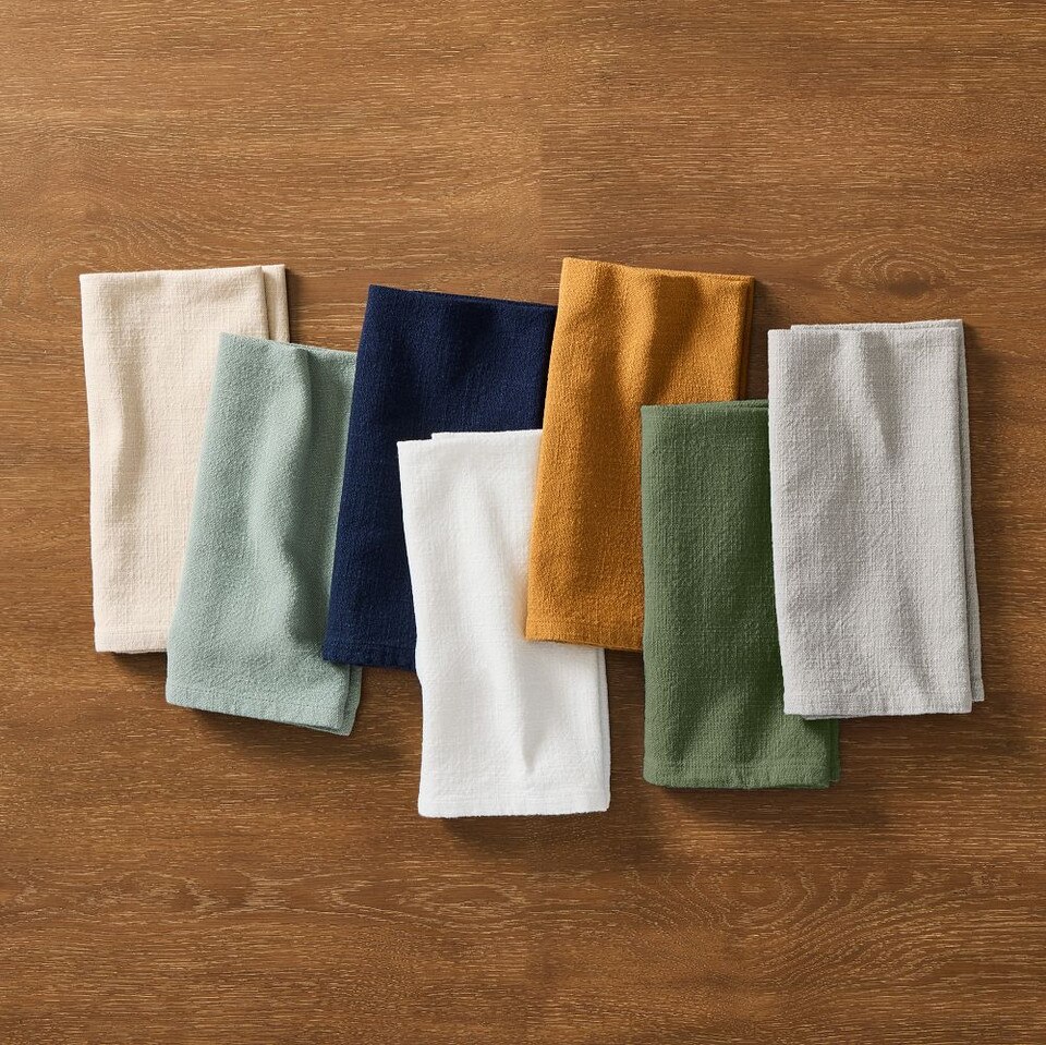 Slub Cotton 51 cm x 51 cm Napkins (Set of 4) West Elm Australia